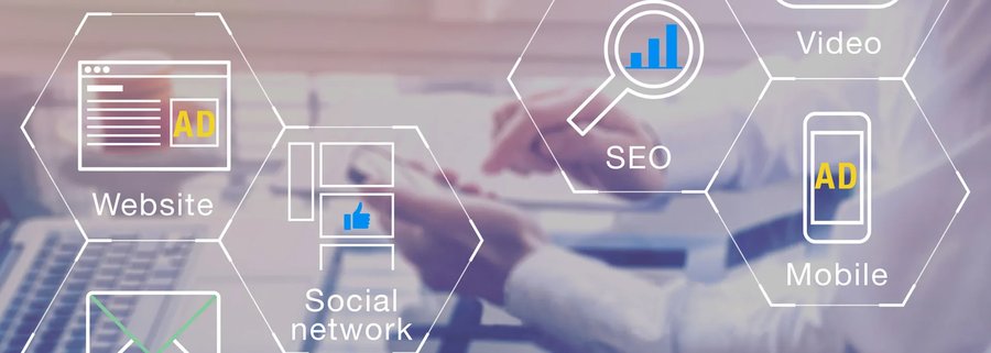 graphic display of digital marketing tools